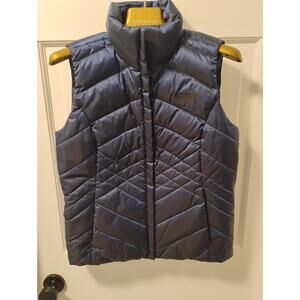 The North Face Women’s Puffer Vest 550 Down Metallic Blue Size small